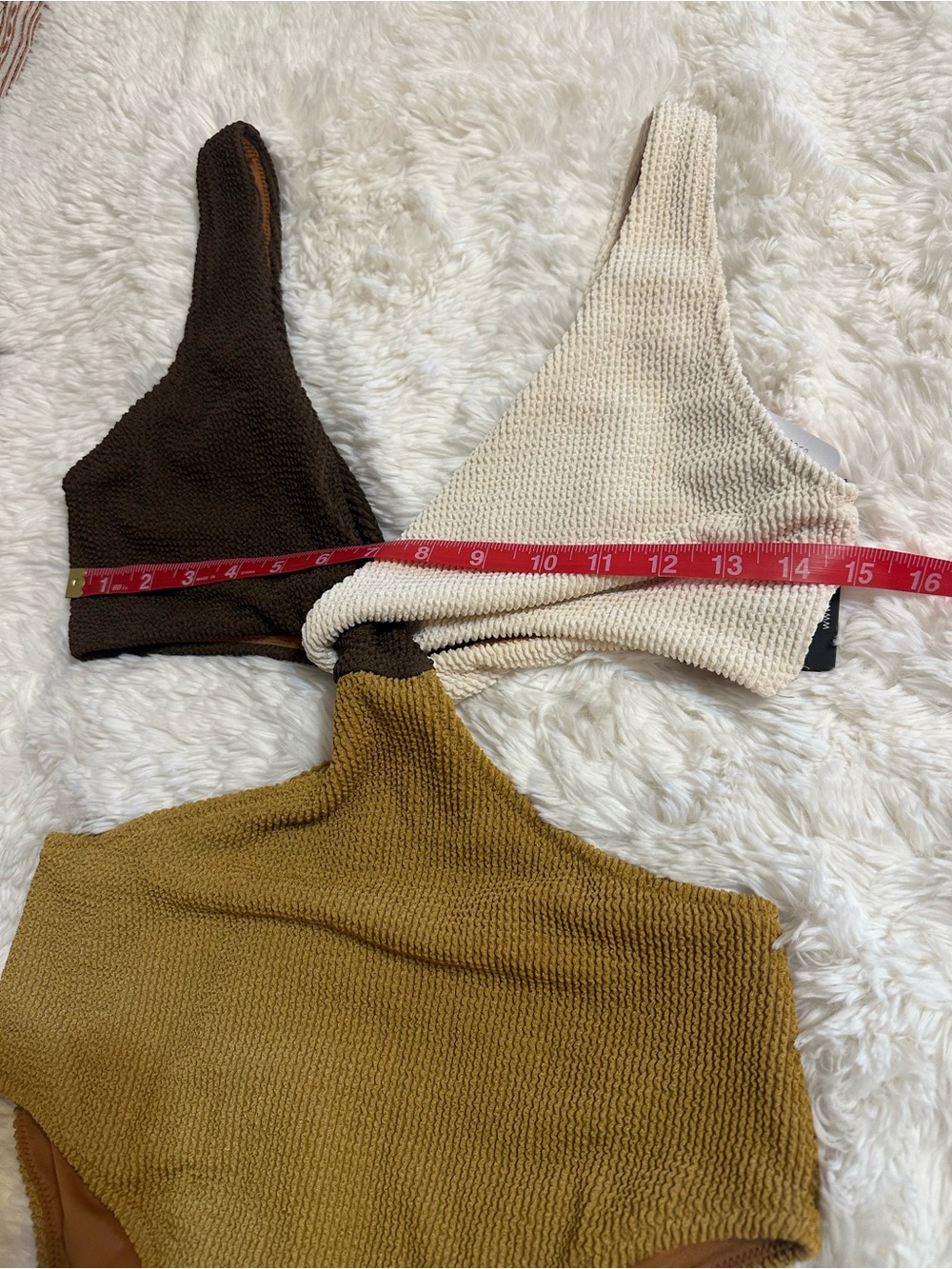 It’s Now Cool The Vee Crimp One Piece Swimsuit Earth Colorblock M NWT - Picture 2 of 11